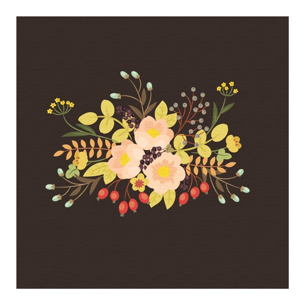 How to Create a Vintage Floral Arrangement Painting in Adobe